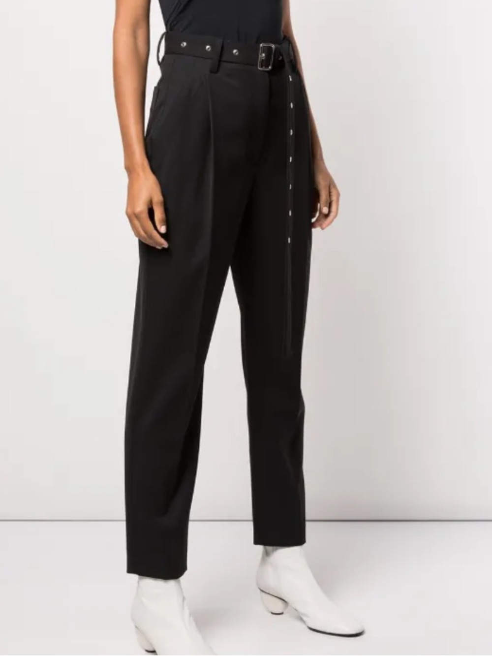 Proenza Schouler cropped suiting carrot leg trousers